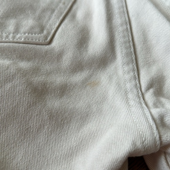 Reformation Madison Button Fly Wide Leg White Denim Jeans size 28 - Picture 8 of 8